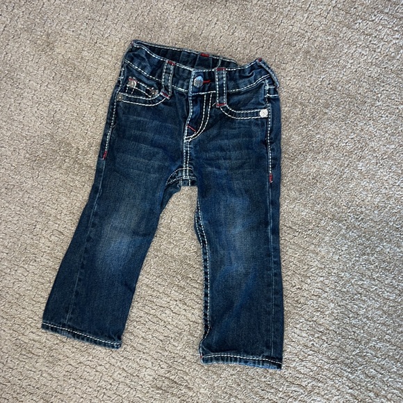 True Religion Jeans Toddler 2 2T White Stitching - Picture 2 of 8